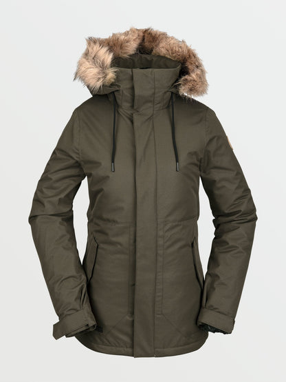 Fawn Isolierte Schneejacke - Schwarz Militär