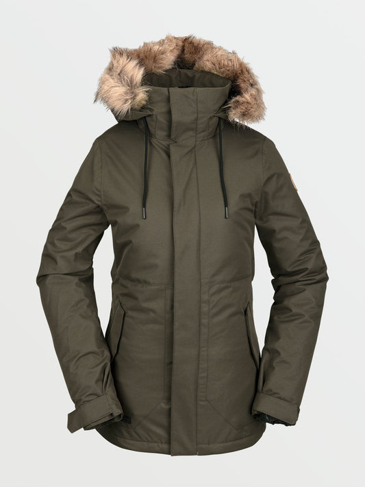 Fawn Isolierte Schneejacke - Schwarz Militär