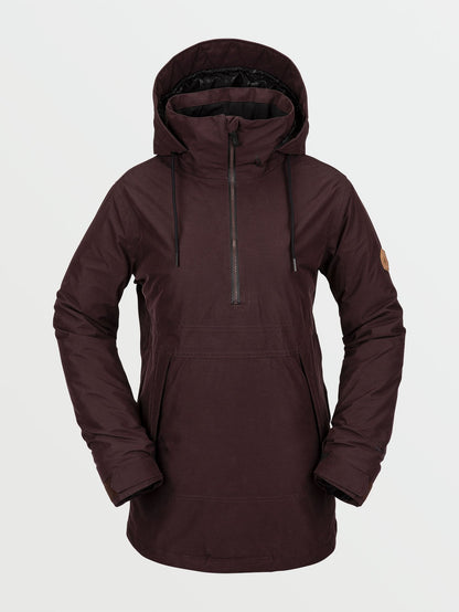 Fern Isolierte GORE-TEX Pullover-Schneejacke - Schwarz Rot