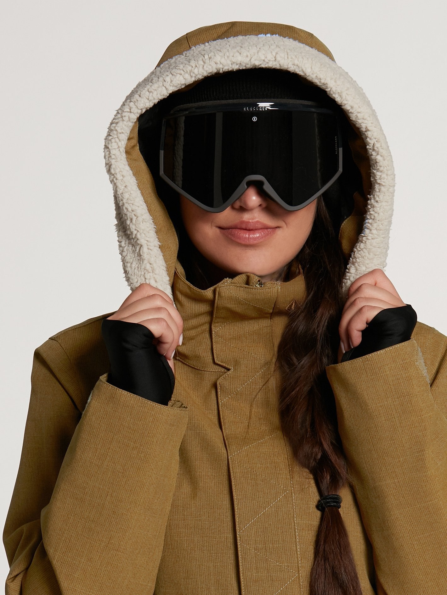 Shrine Insulated Snow Jacket - Black Red