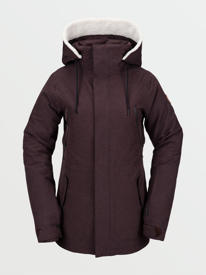 Shrine Insulated Snow Jacket - Black Red