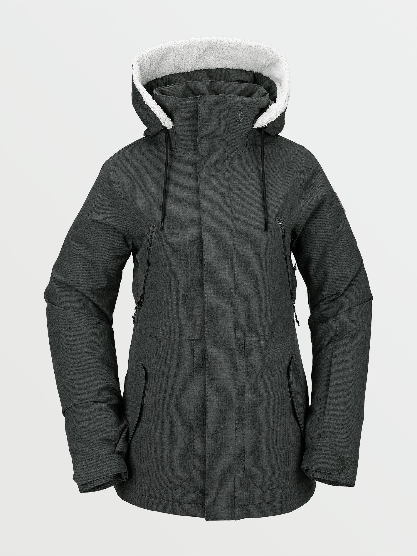Shrine Isolierte Schneejacke – Dunkelgrau