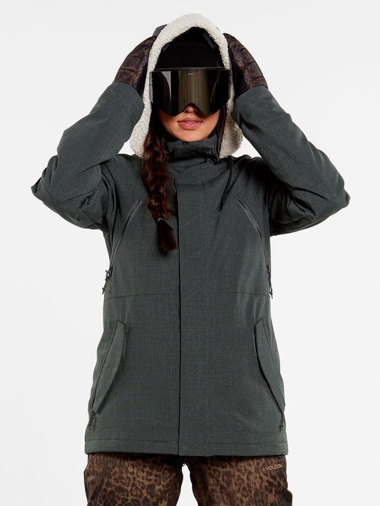 Shrine Isolierte Schneejacke – Dunkelgrau