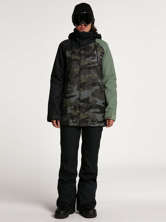 Isolierte Schneejacke von Westland – Servicegrün