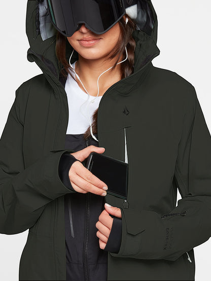 Nya Tds Inf Gore-Tex Schneejacke - SCHWARZ GRÜN