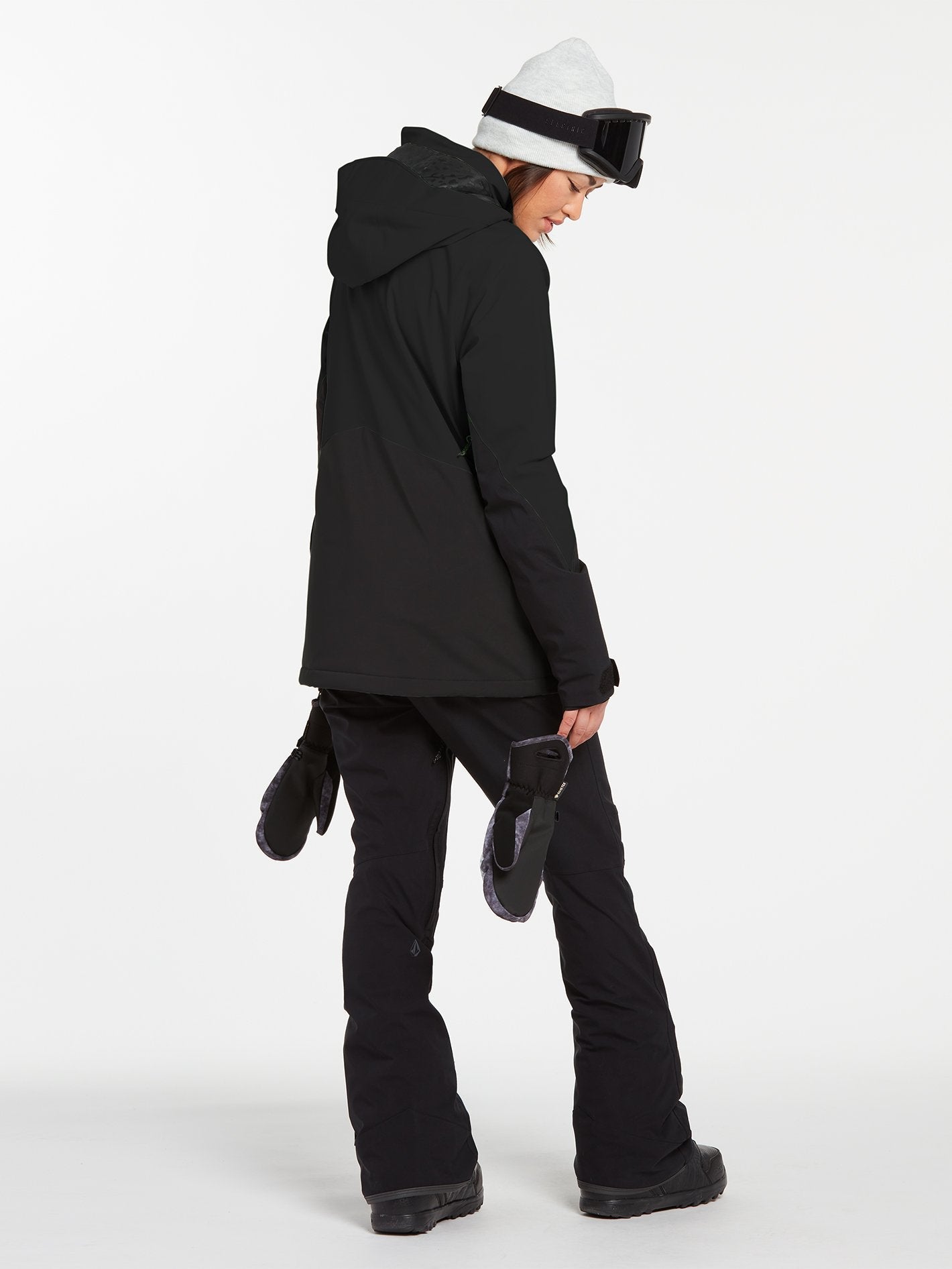 3D Stretch Gore-Tex Schneejacke – SCHWARZ