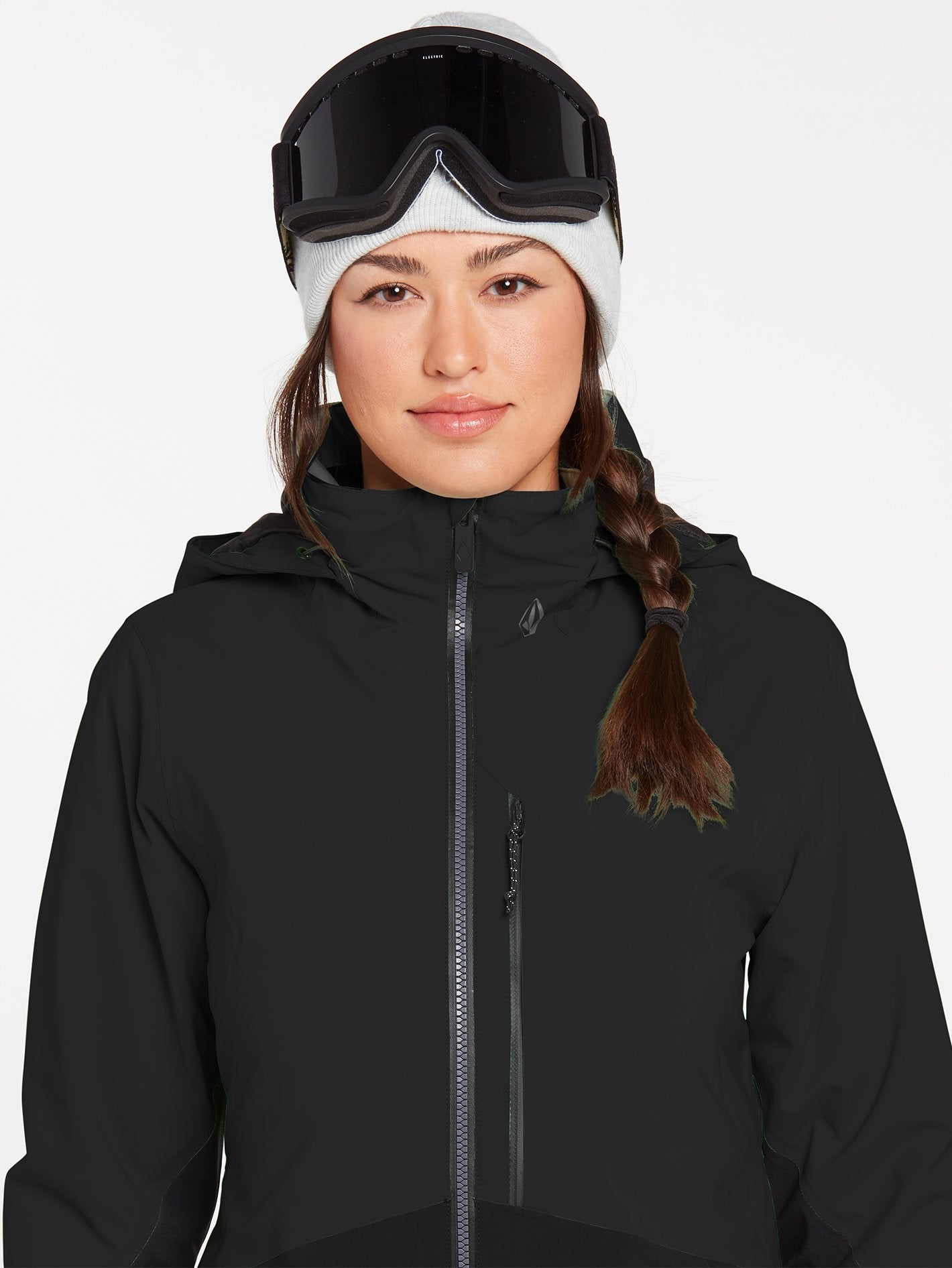 3D Stretch Gore-Tex Schneejacke – SCHWARZ