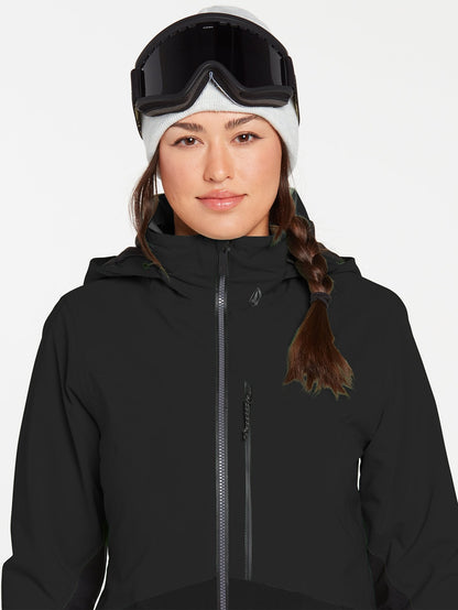 3D Stretch Gore-Tex Schneejacke – SCHWARZ