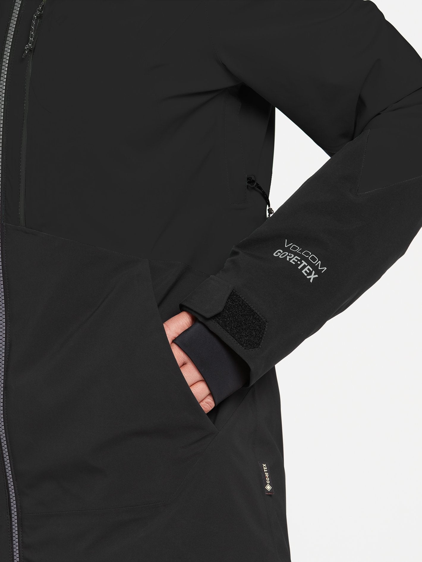 3D Stretch Gore-Tex Schneejacke – SCHWARZ