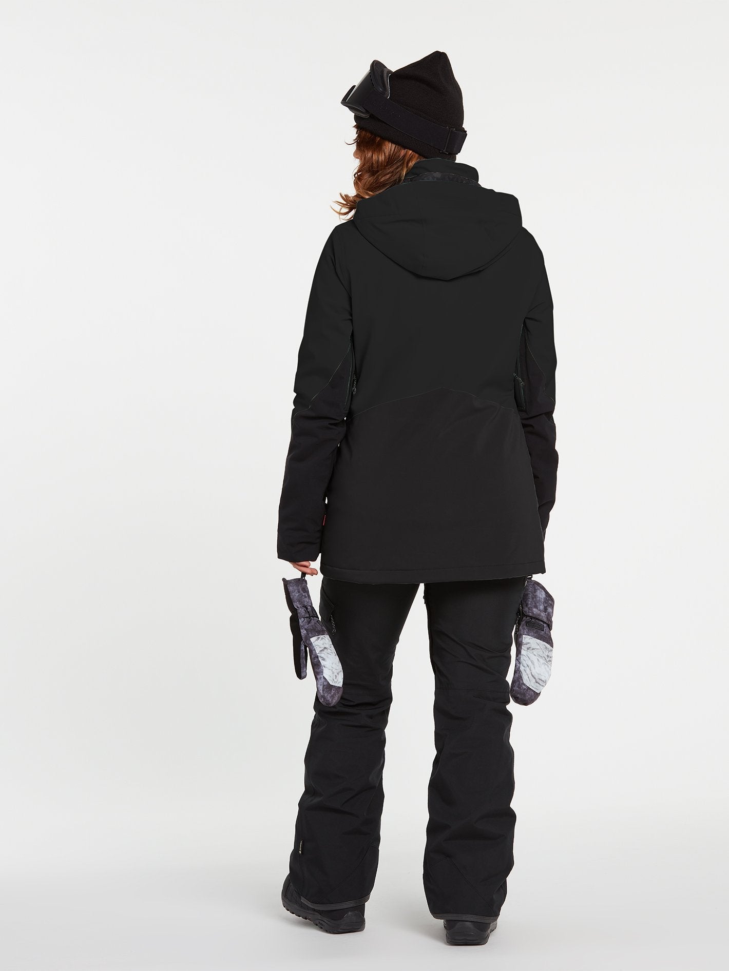 3D Stretch Gore-Tex Schneejacke – SCHWARZ