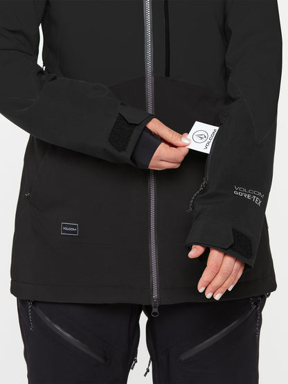 3D Stretch Gore-Tex Schneejacke – SCHWARZ