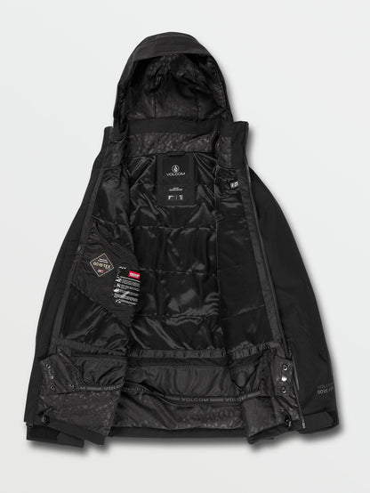3D Stretch Gore-Tex Schneejacke – SCHWARZ