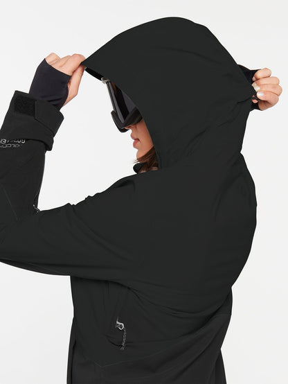 3D Stretch Gore-Tex Schneejacke – SCHWARZ