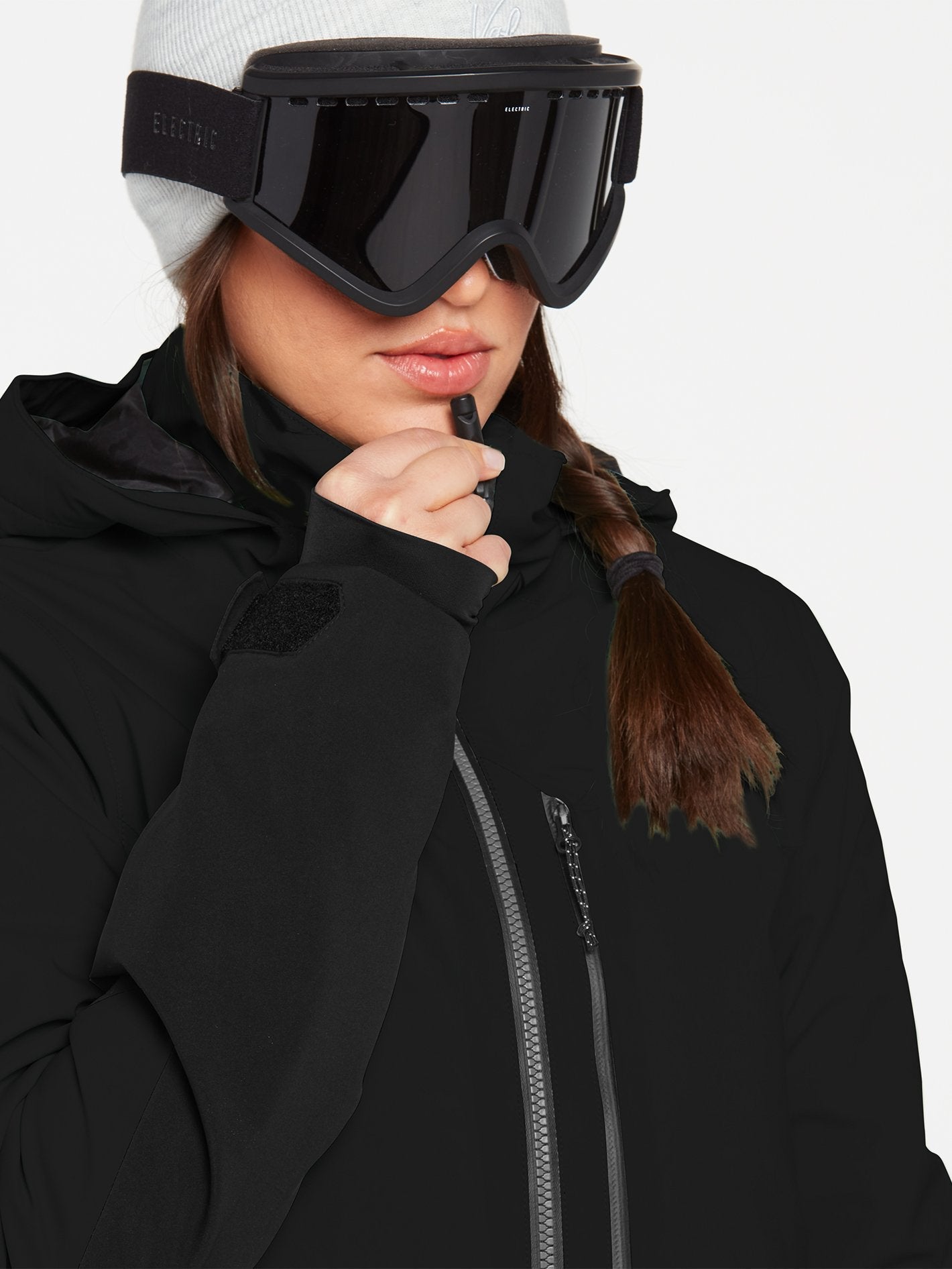 3D Stretch Gore-Tex Schneejacke – SCHWARZ