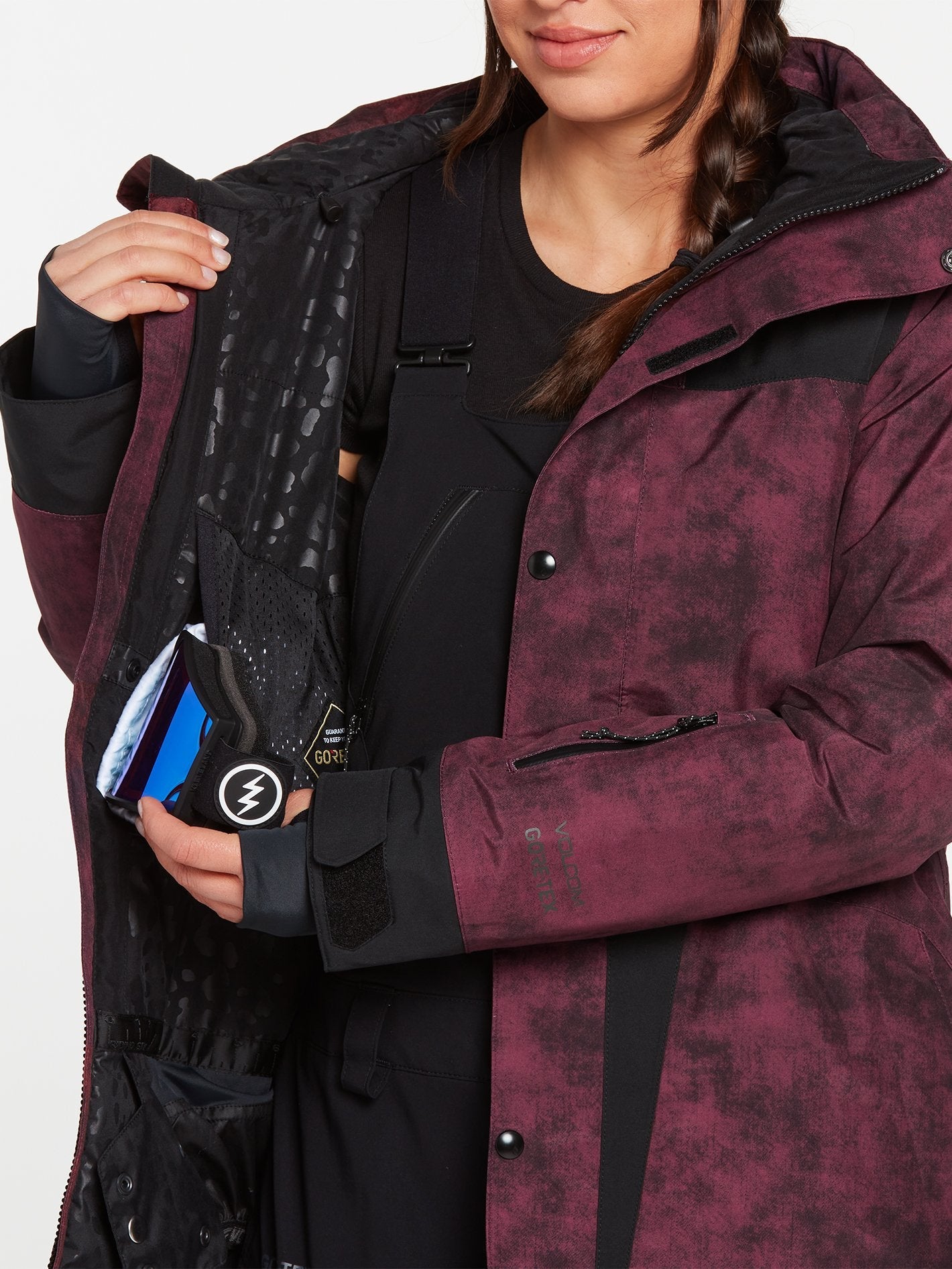 Ell Insulated Gore-Tex Snow Jacket - ACID MERLOT