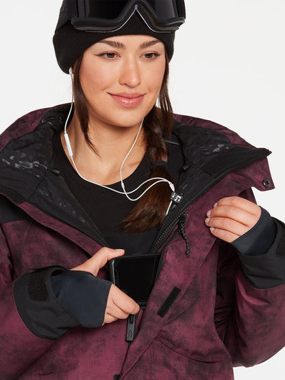 Ell Insulated Gore-Tex Snow Jacket - ACID MERLOT