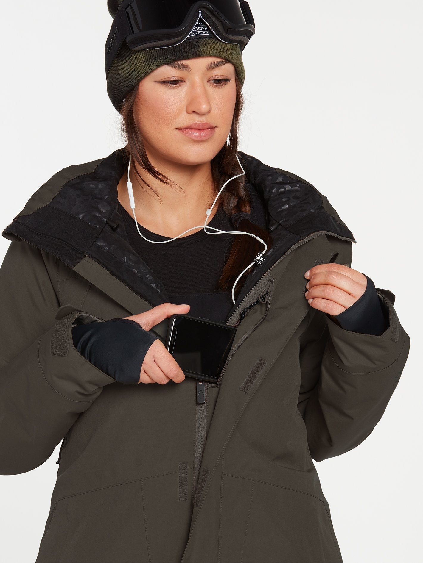 Veste de snow Ell Insulated Gore-Tex - BLACK GREEN