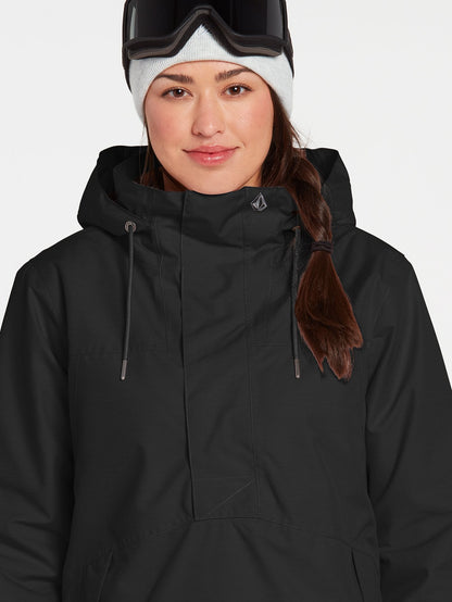 Fern Insulated Gore-Tex Pullover Snow Jacket - BLACK