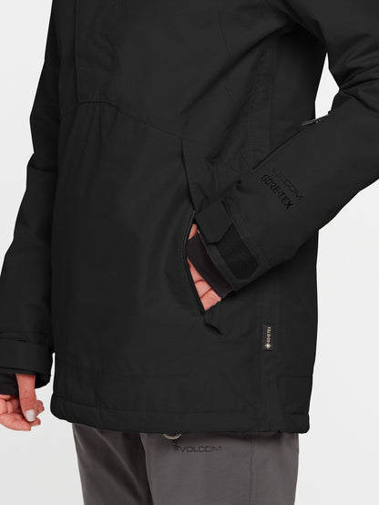 Fern Insulated Gore-Tex Pullover Snow Jacket - BLACK