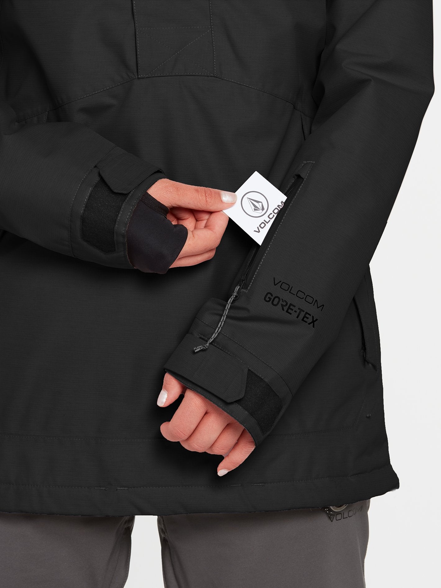 Fern Insulated Gore-Tex Pullover Snow Jacket - BLACK