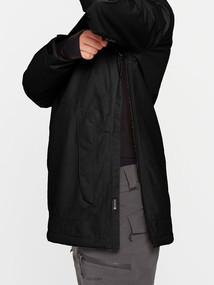 Fern Insulated Gore-Tex Pullover Snow Jacket - BLACK