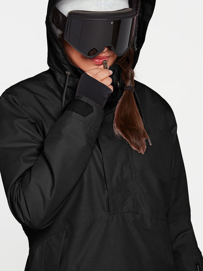Fern Insulated Gore-Tex Pullover Snow Jacket - BLACK