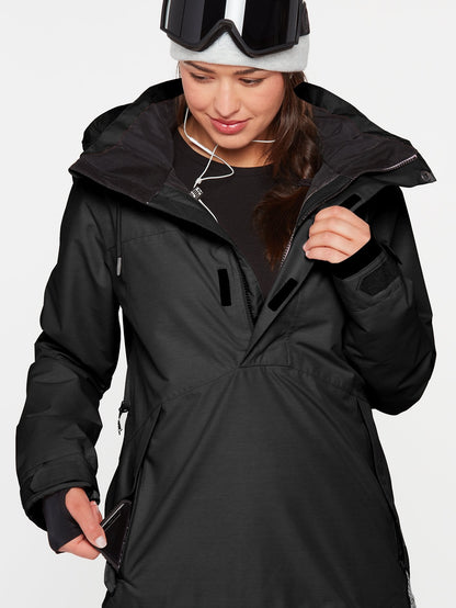 Fern Insulated Gore-Tex Pullover Snow Jacket - BLACK