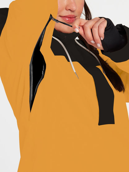 Fern Isolierte Gore-Tex-Pullover-Schneejacke – RESIN GOLD