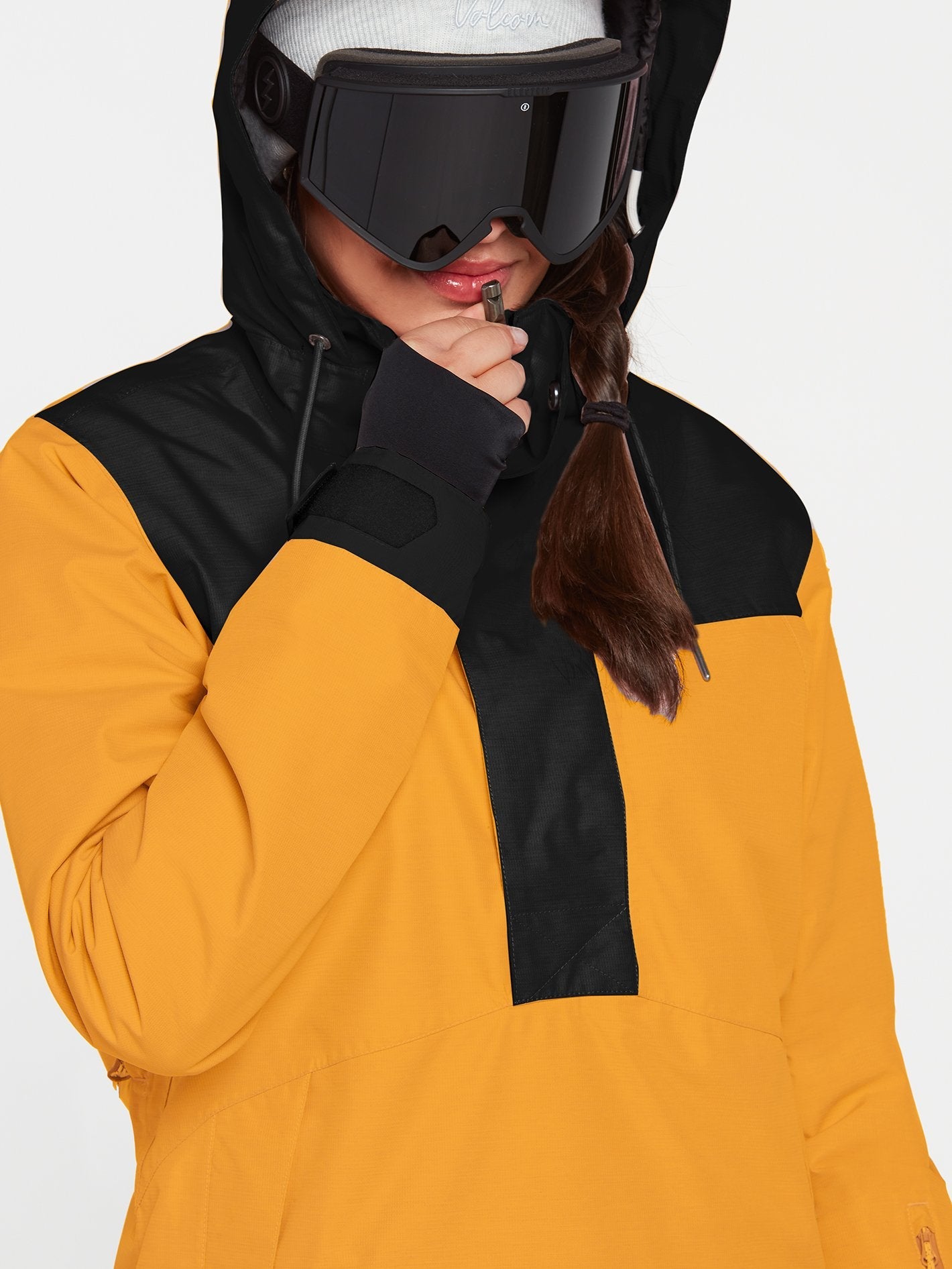 Fern Isolierte Gore-Tex-Pullover-Schneejacke – RESIN GOLD