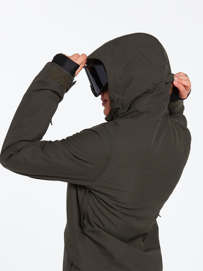 Shelter 3D Stretch Schneejacke - SCHWARZ GRÜN