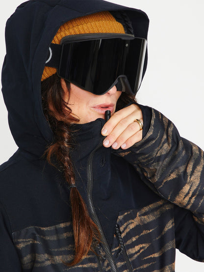 Shelter 3D Stretch-Schneejacke – Tiger-Print