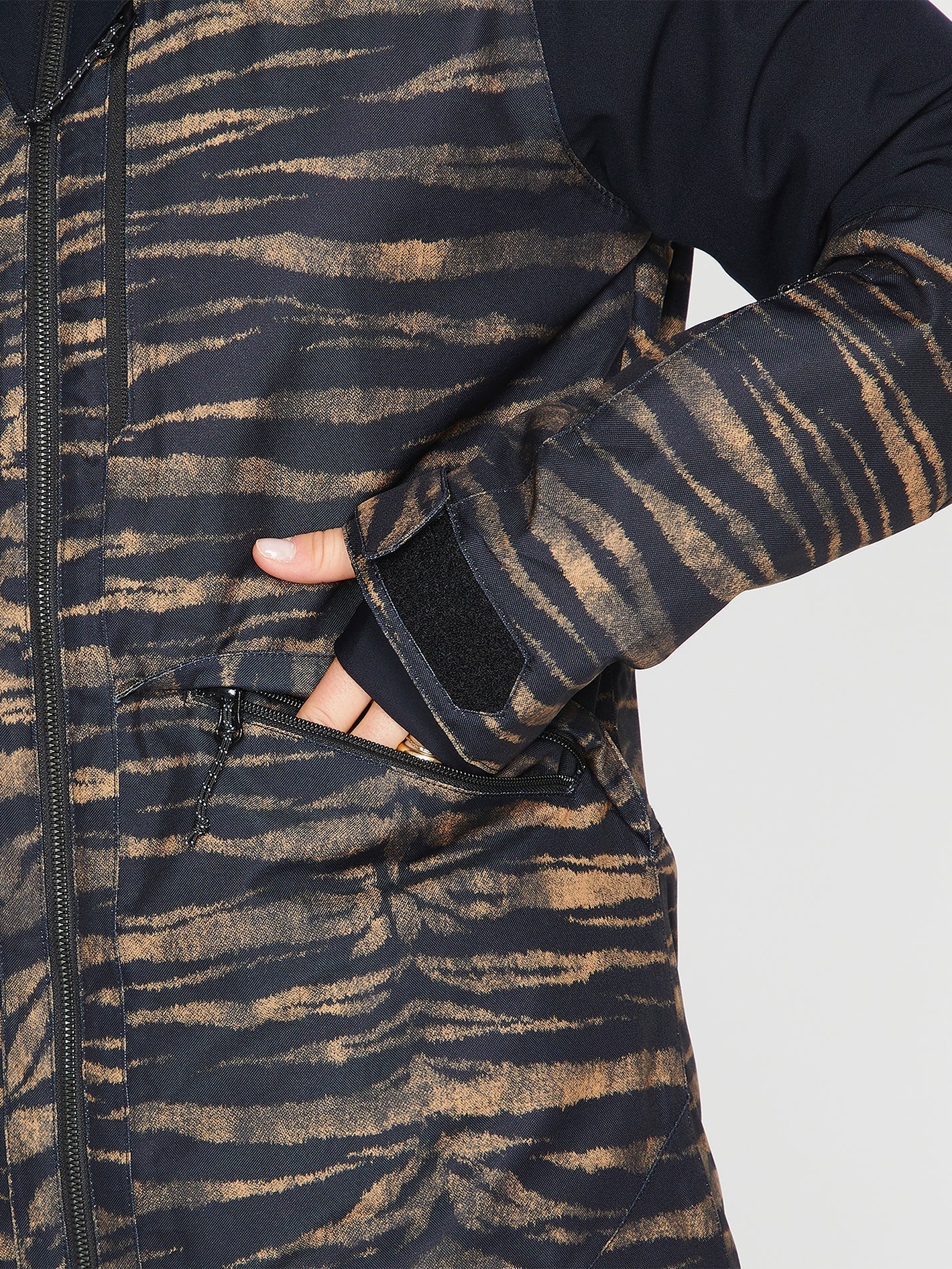 Shelter 3D Stretch-Schneejacke – Tiger-Print