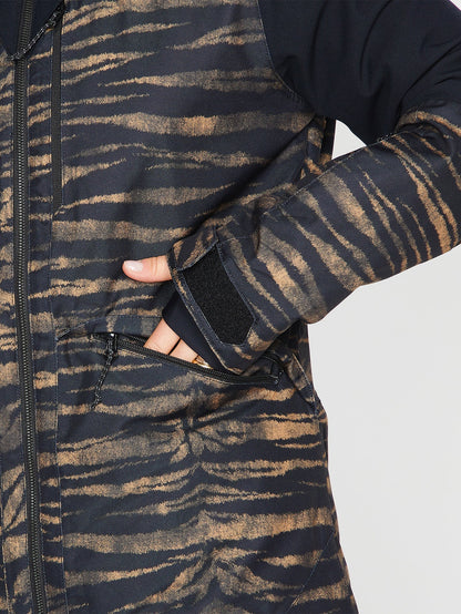 Shelter 3D Stretch-Schneejacke – Tiger-Print