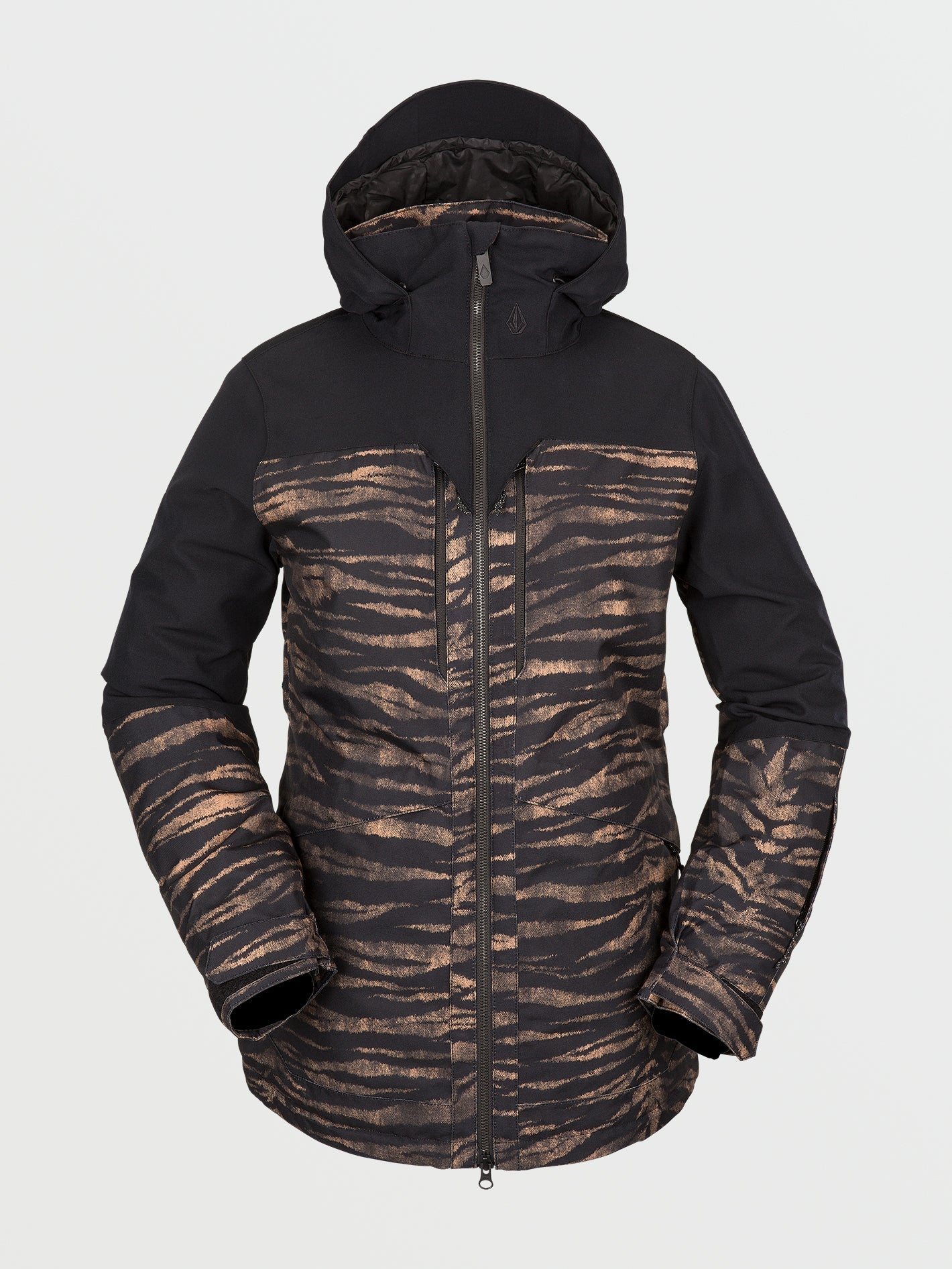 Shelter 3D Stretch-Schneejacke – Tiger-Print