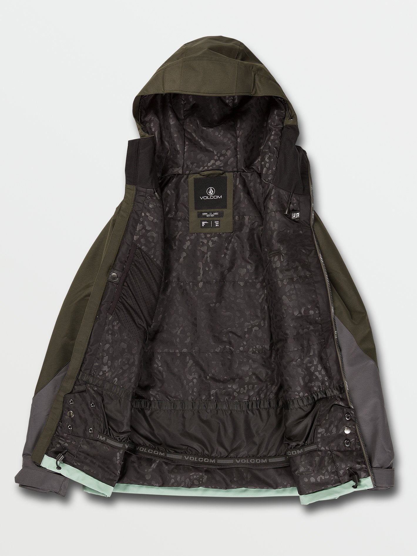 Veste de snow Strayer Insulated - BLACK GREEN