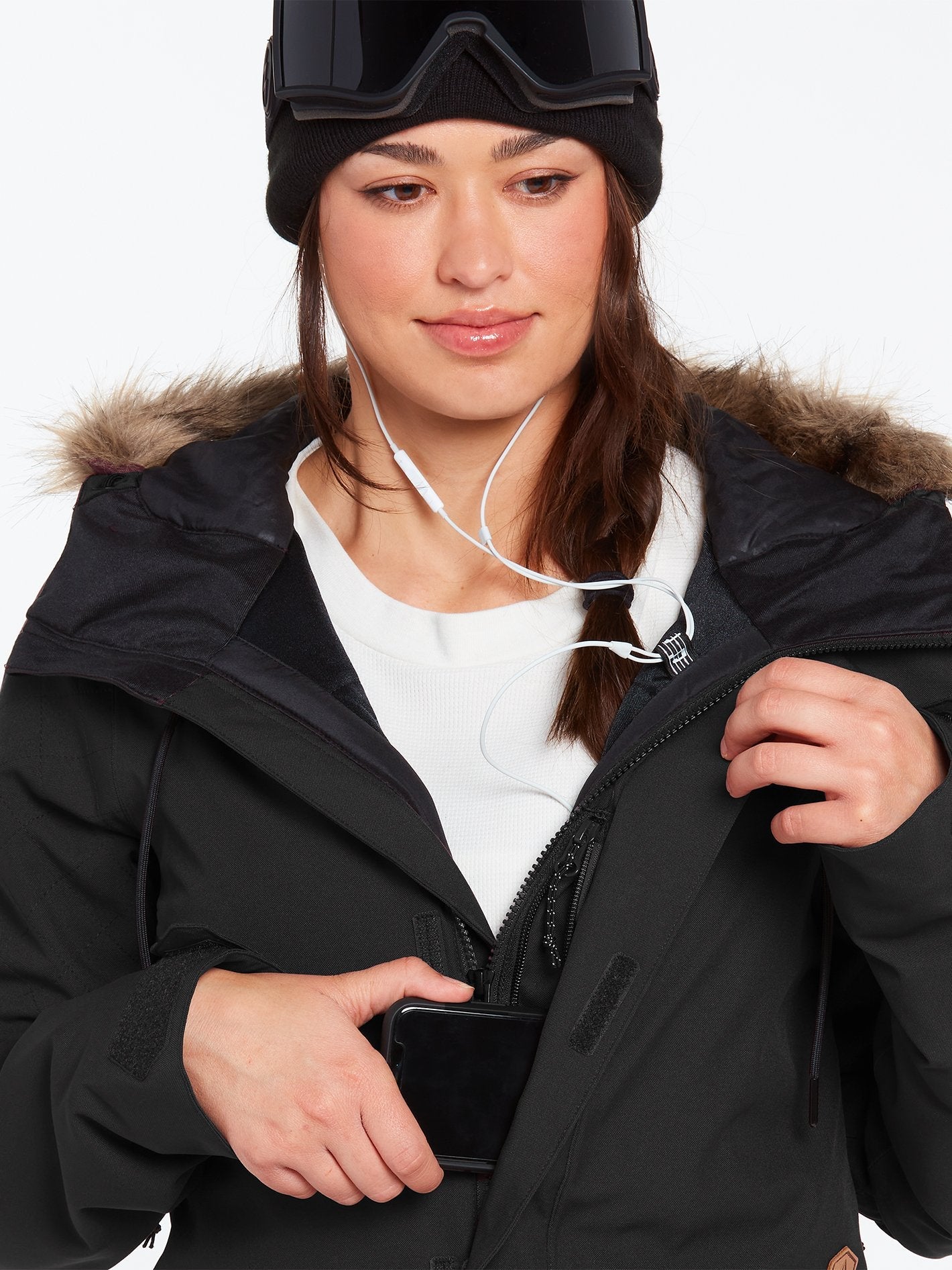 Shadow Isolierte Schneejacke – SCHWARZ