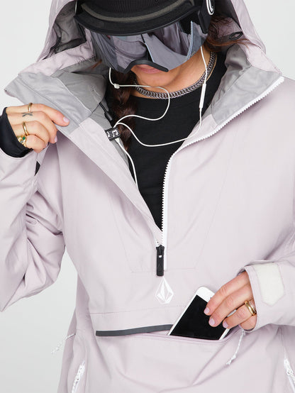 Fern Isolierte Gore-Tex-Pullover-Schneejacke - Amethyst Smoke