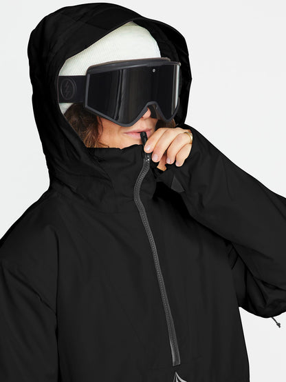 Fern Insulated Gore-Tex Pullover Snow Jacket - Black