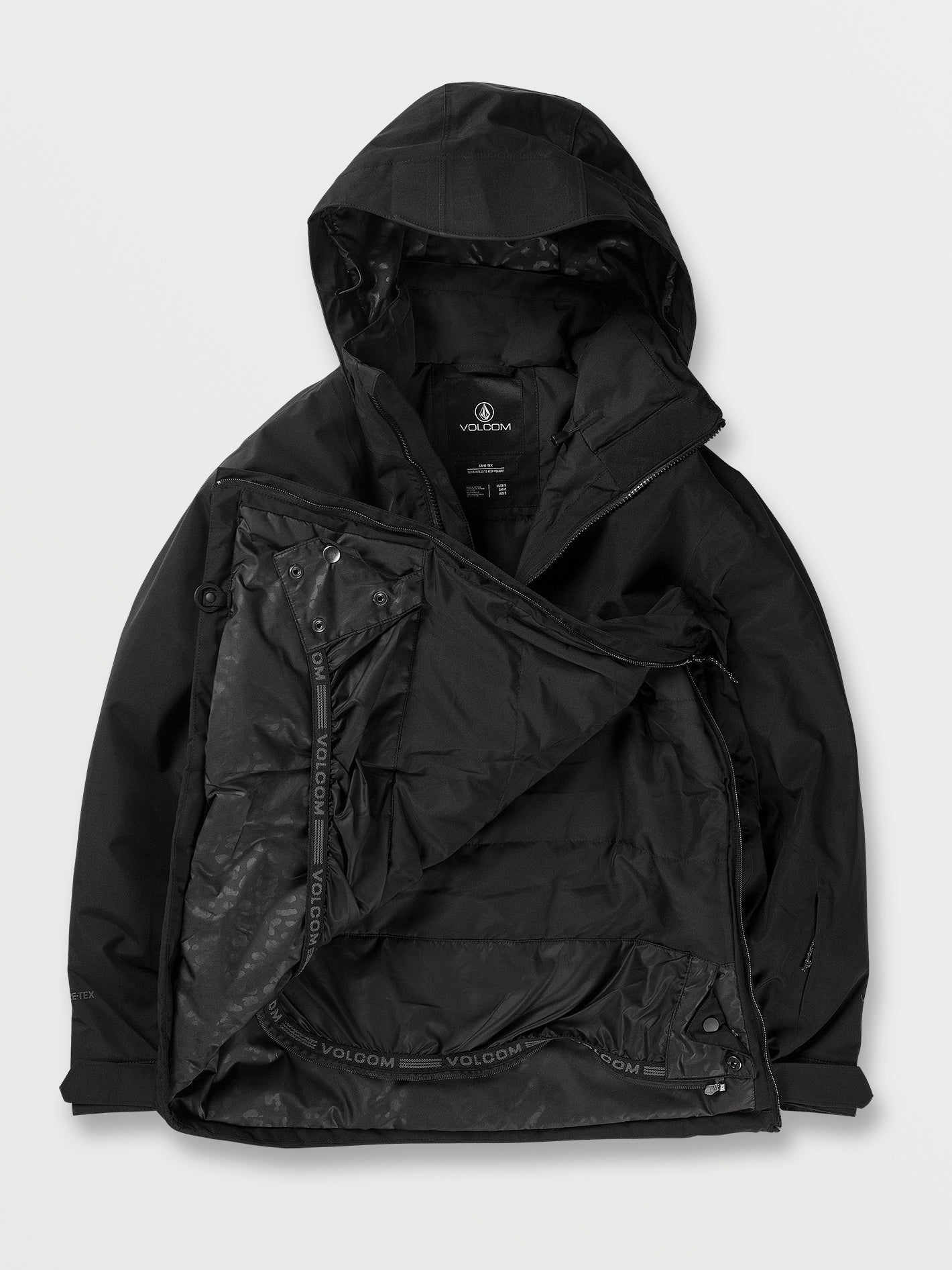 Fern Insulated Gore-Tex Pullover Snow Jacket - Black