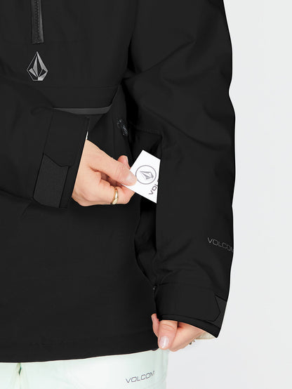 Fern Insulated Gore-Tex Pullover Snow Jacket - Black