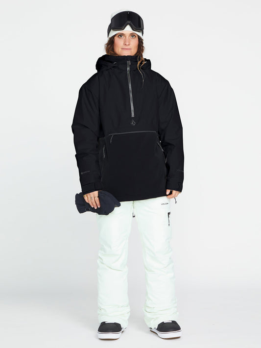 Fern Isolierte Gore-Tex-Pullover-Schneejacke - Schwarz