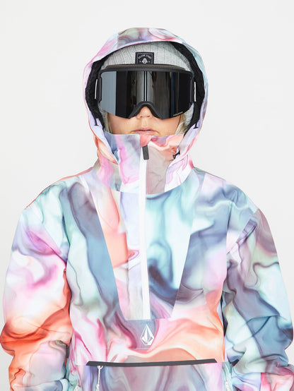 Fern Insulated Gore-Tex Pullover Snow Jacket - Nebula Print