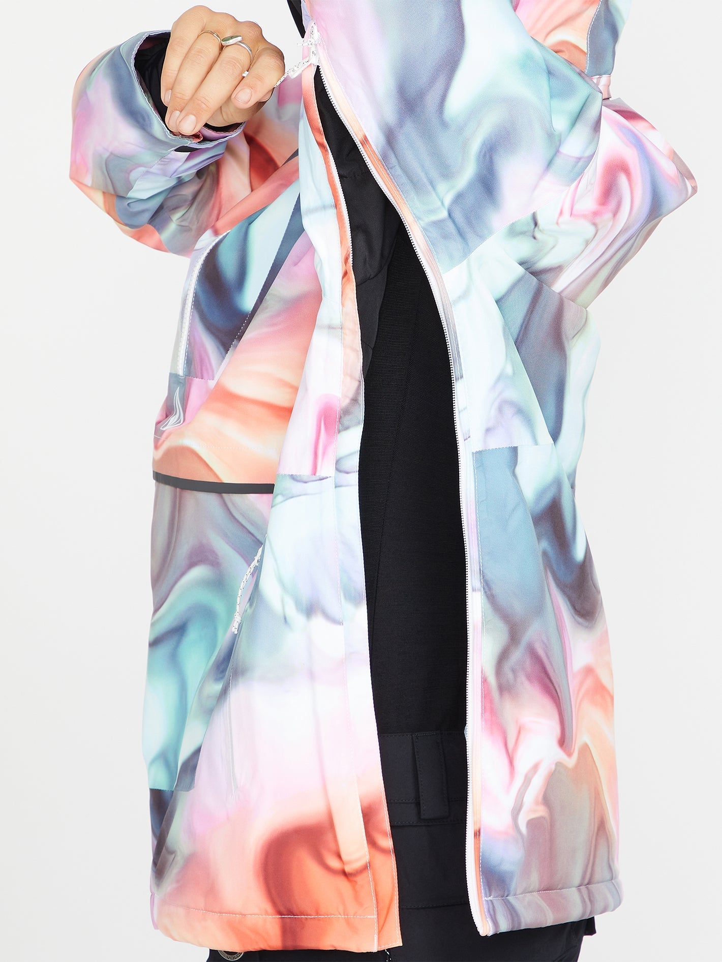 Fern Insulated Gore-Tex Pullover Snow Jacket - Nebula Print