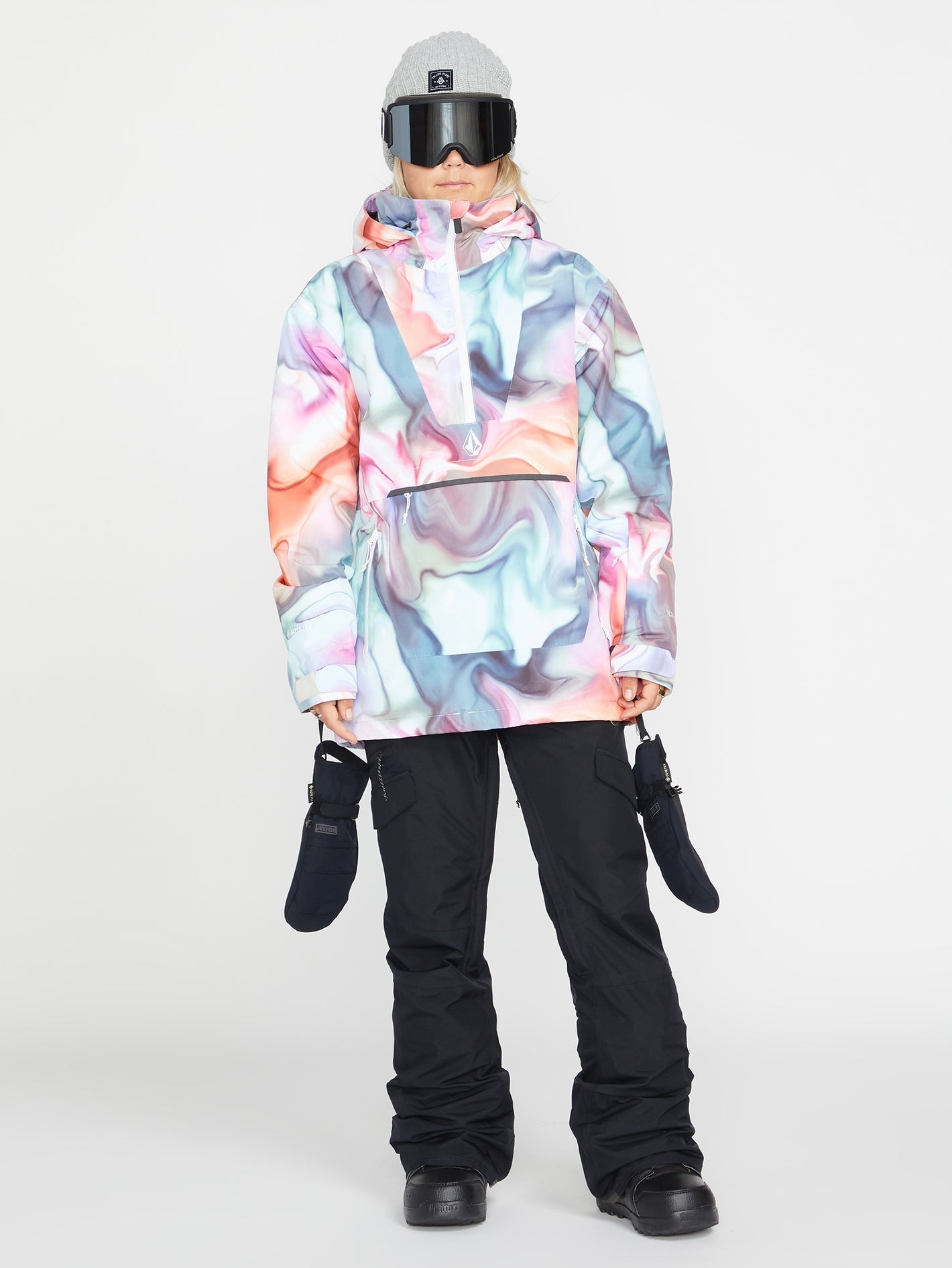Fern Insulated Gore-Tex Pullover Snow Jacket - Nebula Print