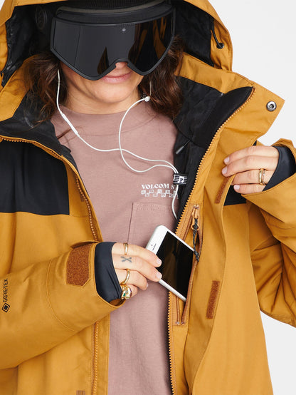Ell Isolierte Gore-Tex Schneejacke - Karamell