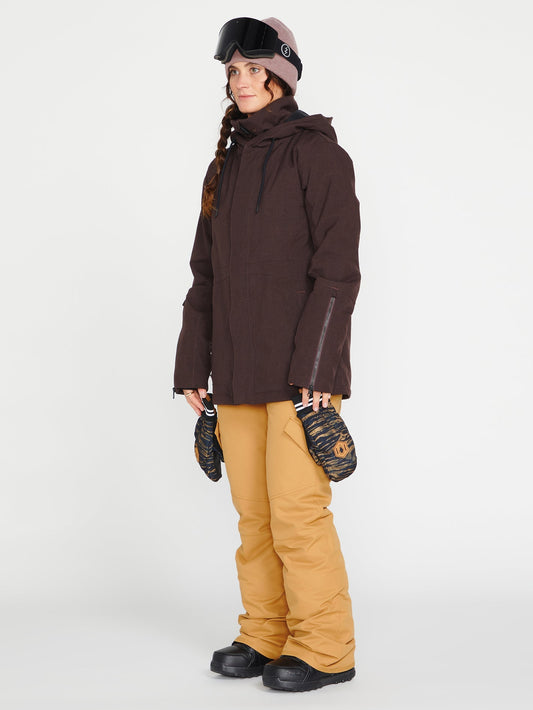 Sherwin Isolierte Schneejacke - Schwarz-Pflaume