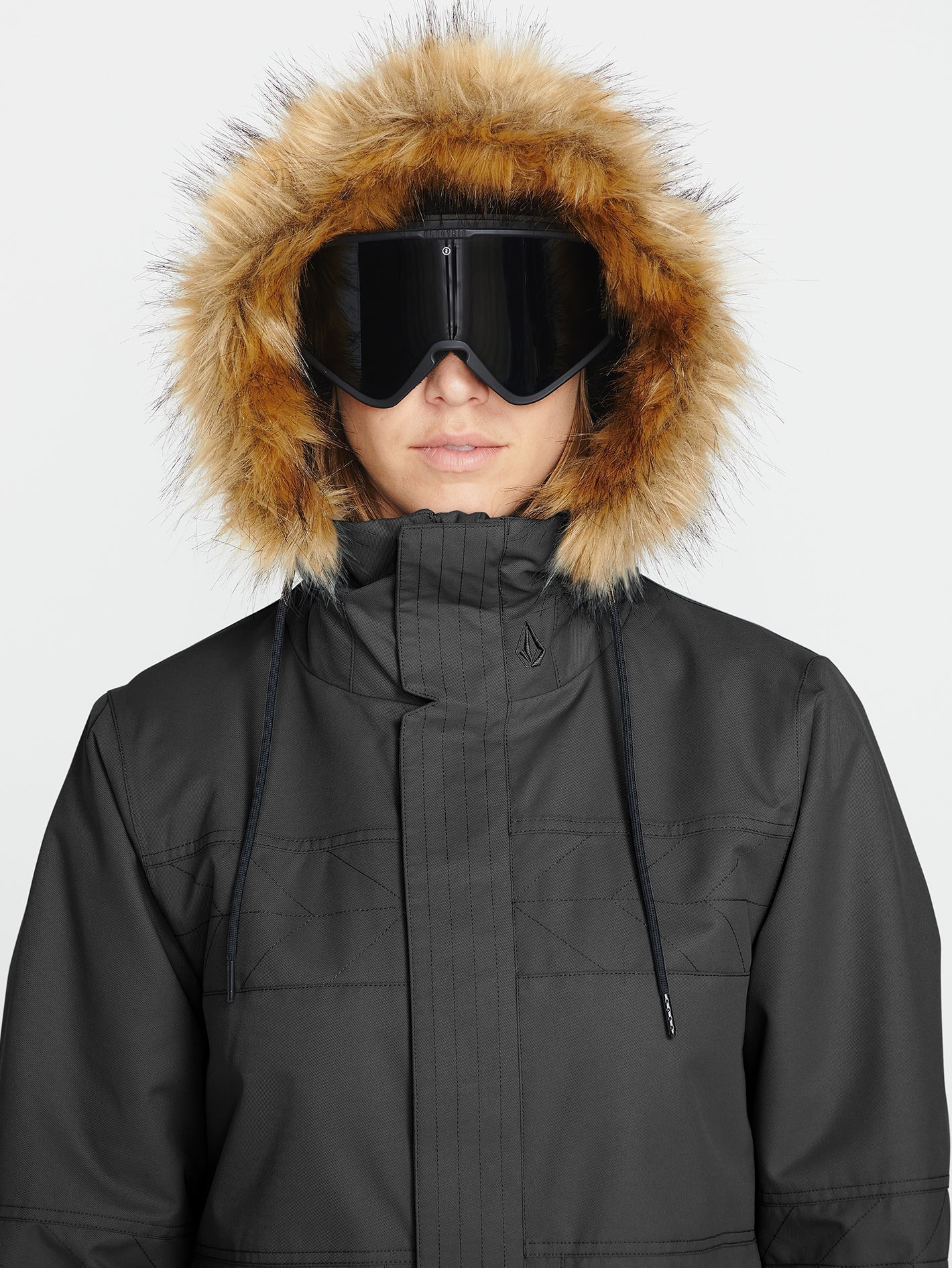Fawn Isolierte Schneejacke - Schwarz