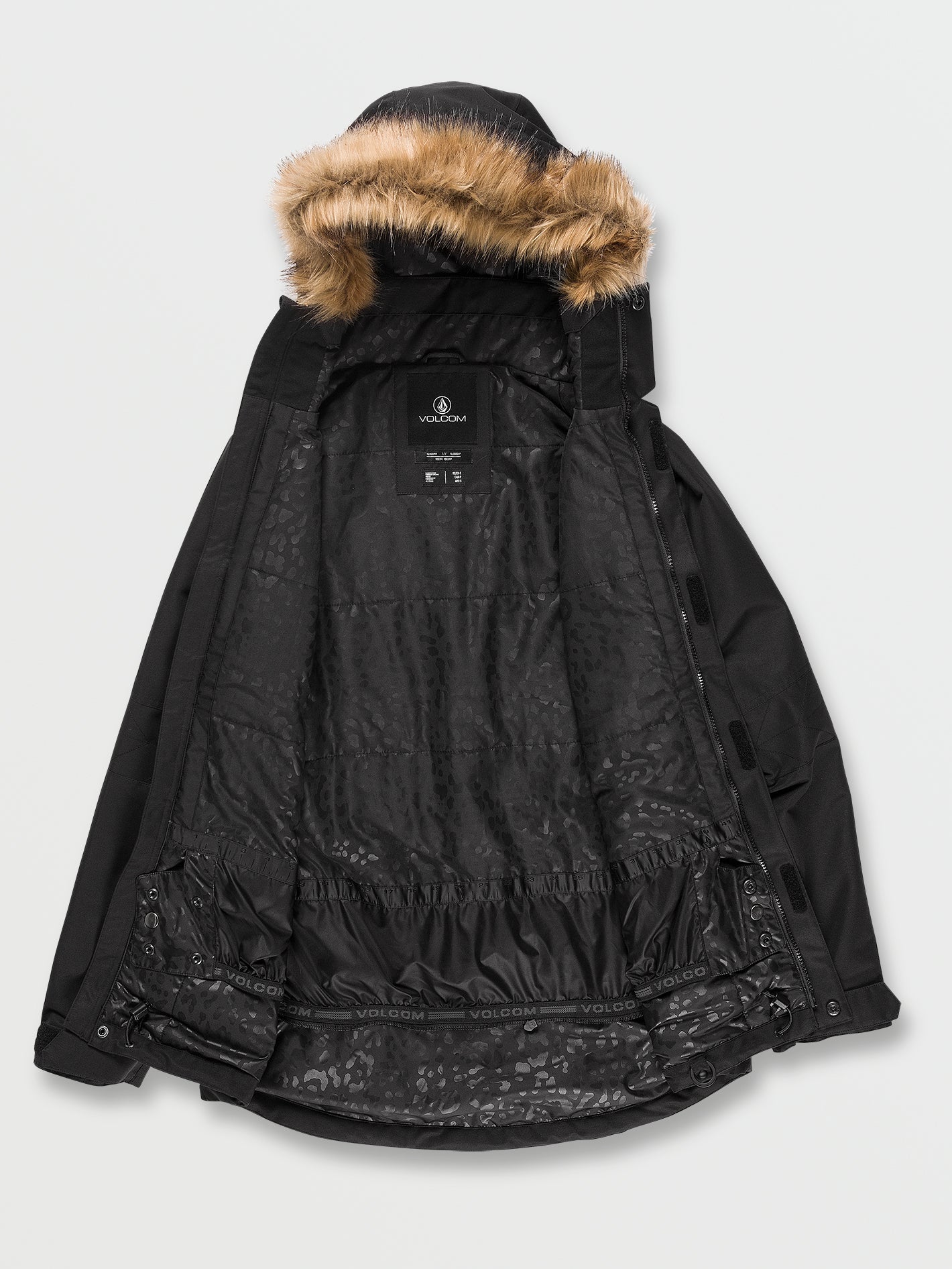 Fawn Isolierte Schneejacke - Schwarz