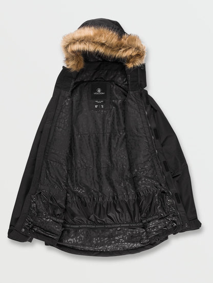 Fawn Isolierte Schneejacke - Schwarz