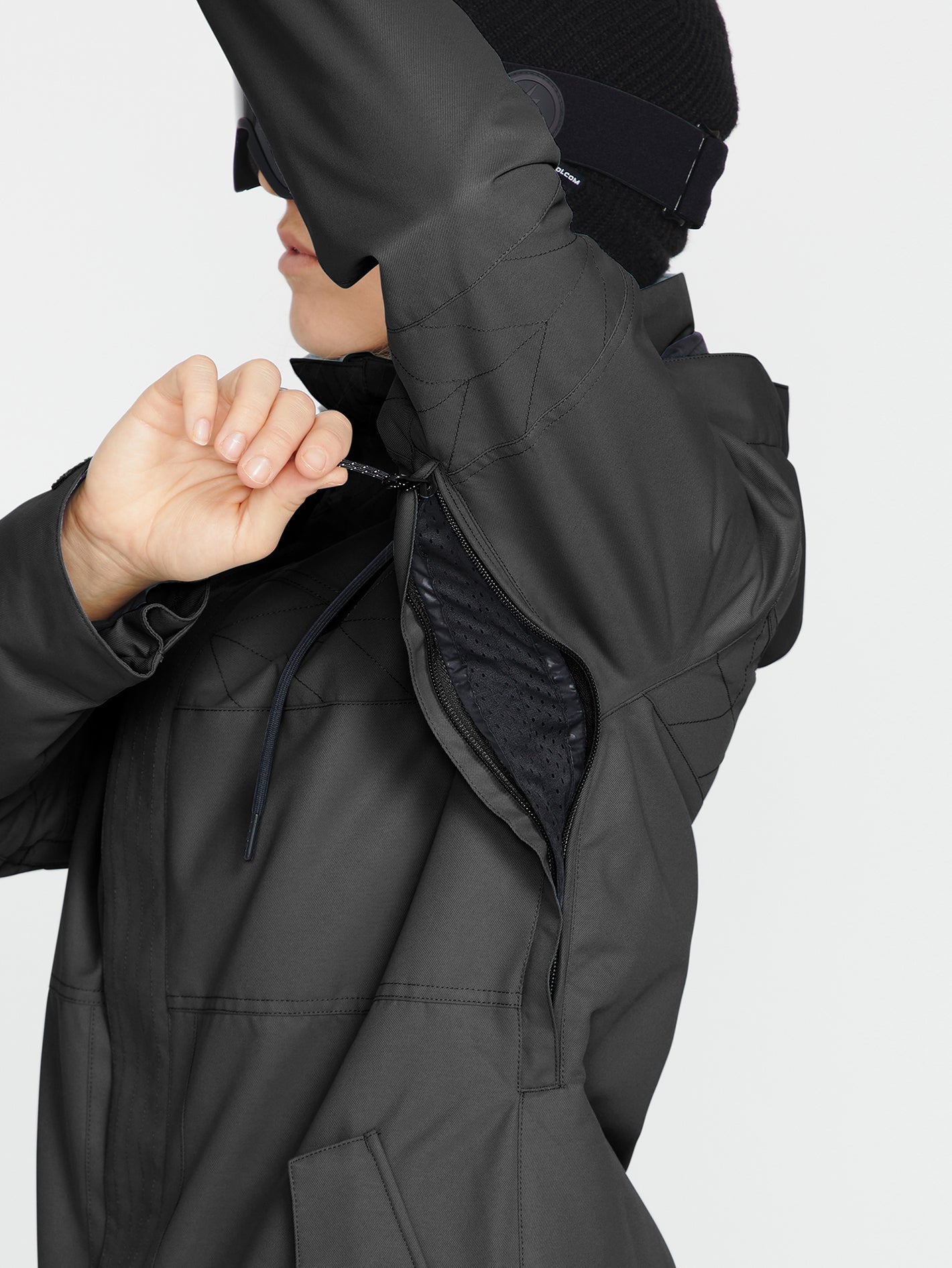 Fawn Isolierte Schneejacke - Schwarz